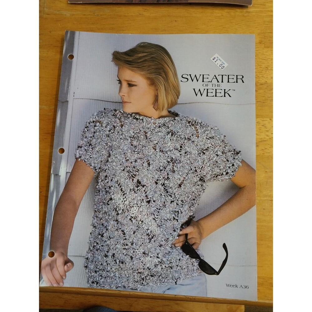 Sweater of the Week Darla Sims crochet leaflet